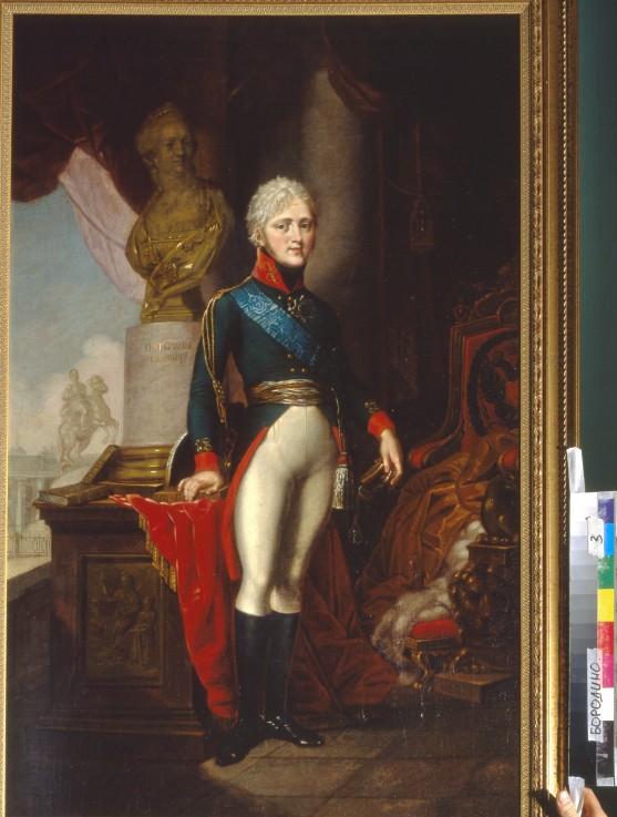 Portrait of Emperor Alexander I (1777-1825) od Wladimir Lukitsch Borowikowski