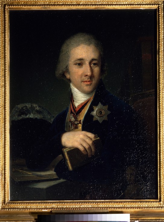 Portrait of the author, freemason Alexander Labzin (1766-1825) od Wladimir Lukitsch Borowikowski
