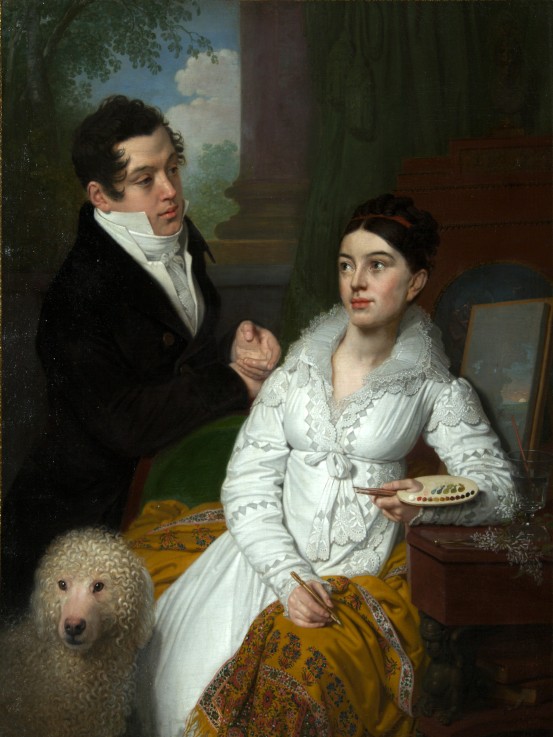 Portrait of Princess Alexandra and Prince Aleksey Lobanov-Rostovsky od Wladimir Lukitsch Borowikowski