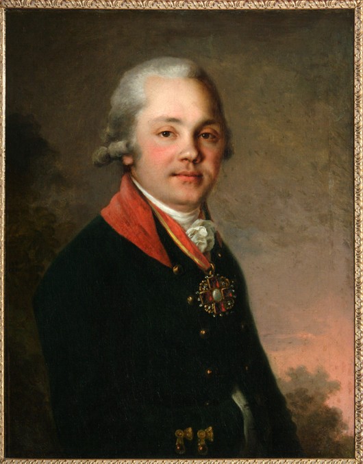Portrait of Alexander Dmitriyevich Arsenyev od Wladimir Lukitsch Borowikowski
