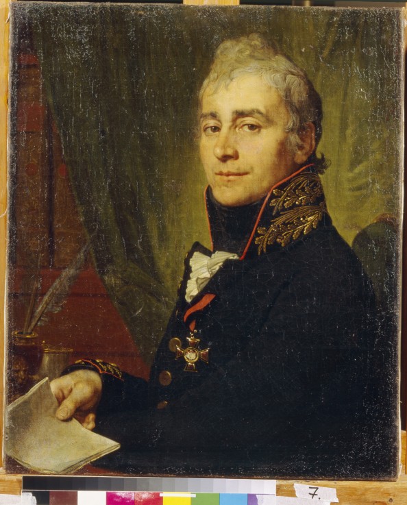 Portrait of Alexander Fedoseyevich Bestuzhev (1761-1810) od Wladimir Lukitsch Borowikowski