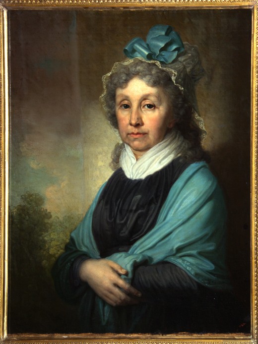 Portrait of Anna Sergeyevna Bezobrazova od Wladimir Lukitsch Borowikowski