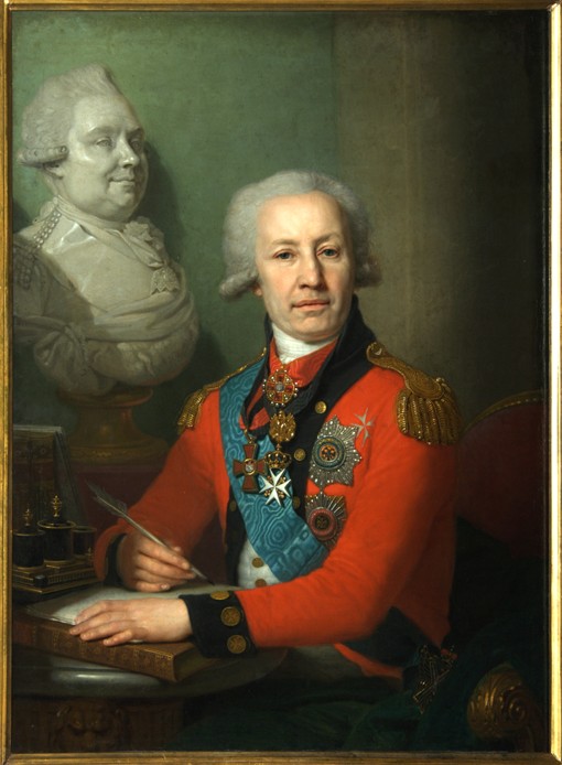 Portrait of baron Alexei Vasilyev od Wladimir Lukitsch Borowikowski