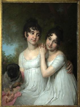Portrait of Countesses E.A. and A.A. Kurakin