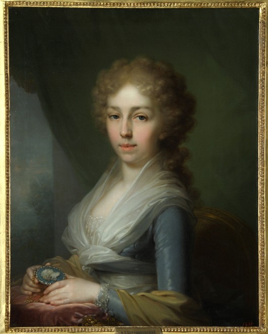 Portrait of Grand Duchess Elizabeth Alexeievna (1779-1826) od Wladimir Lukitsch Borowikowski