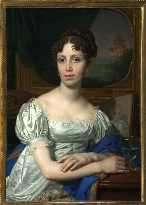 Portrait of Yekaterina Vladimirovna Rodzyanko od Wladimir Lukitsch Borowikowski