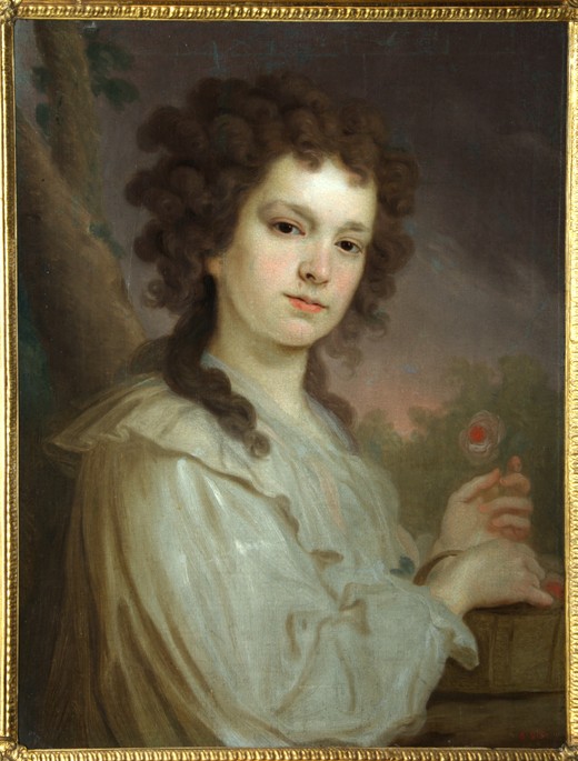 Portrait of Olga Kuzminichna Filippova (1772-1829) od Wladimir Lukitsch Borowikowski