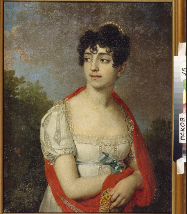 Portrait of Princess Maria Fyodorovna Baryatinskaya od Wladimir Lukitsch Borowikowski