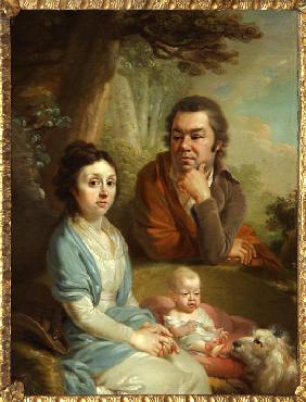 Portrait of Vasily Nebolsin, his Wife Avdotia and Child