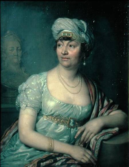 Portrait of Germaine de Stael (1766-1817) od Wladimir Lukitsch Borowikowski
