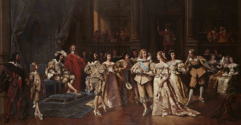 The Ball at the Court of Louis XIII of France od Wladyslaw Bakalowicz