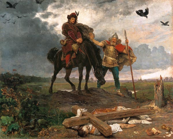 Kasimir I. from Poland (the Erneuerer) at the return to Poland od Wojciech Gerson