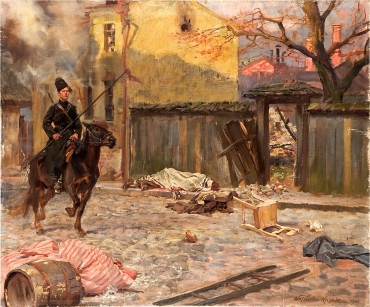 The Raid (Pogrom) od Wojciech Kossak