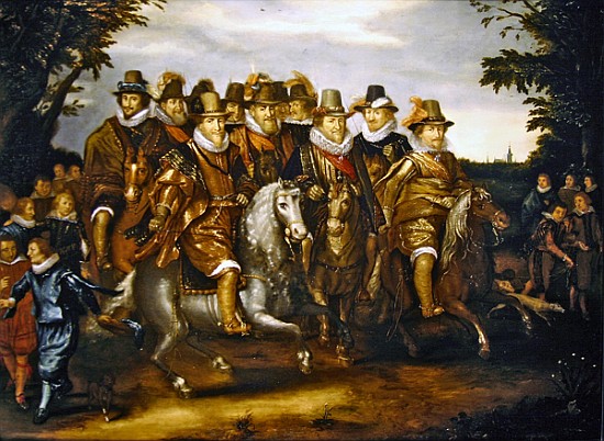 The Princes of Orange od (workshop of) Adriaen van de Venne