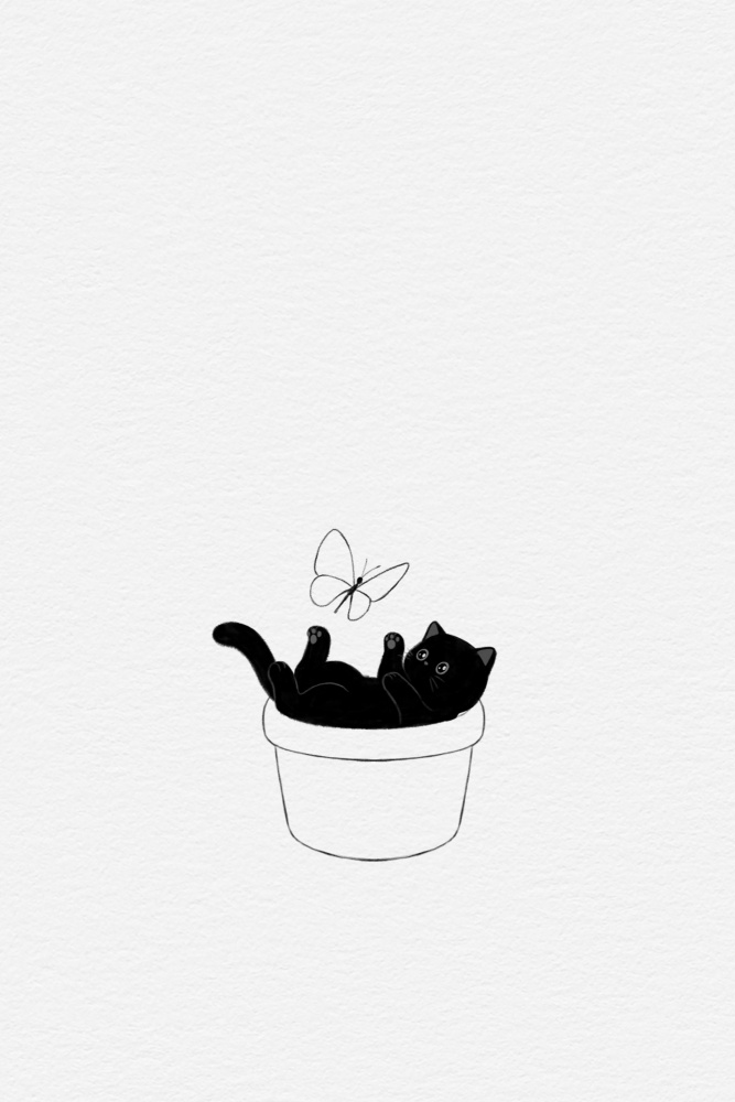 Cute Black Cat od Xuan Thai