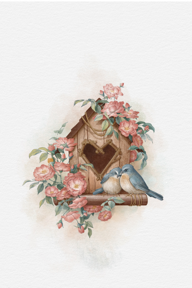 Bird House and rose od Xuan Thai
