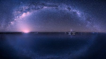 Milky Way Over Salt flat - Bolivia