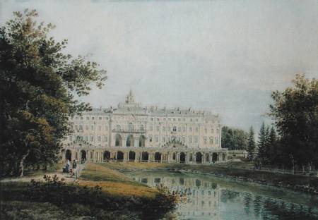View of the Great Palace of Strelna near St. Petersburg od Yegor Yegorovich Meier