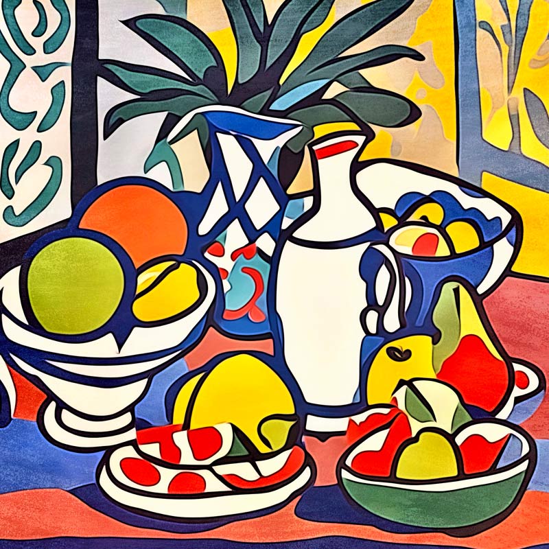 Milch und Obst-Matisse inspired od zamart