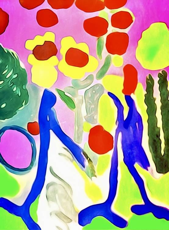 Im Blumengarten, Motiv 4 - Matisse inspired od zamart