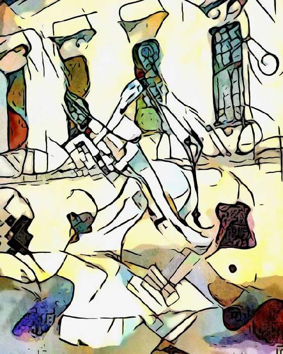 Kandinsky trifft Schloß Belvedere, Wien, Motiv 2 od zamart