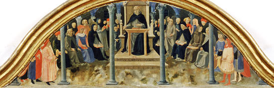 St. Thomas Aquinas Teaching od Zanobi di Benedetto Strozzi