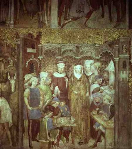 Stories of Queen Theodolinda of the Lombards (fresco) od Zavattari  Family
